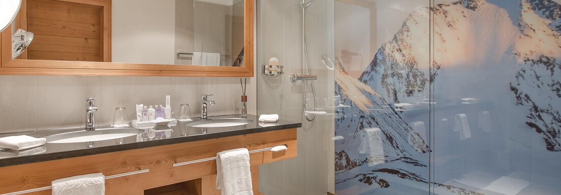 Suite Residenz Badezimmer - Alpen-Wellness Resort Hochfirst - Obergurgl 