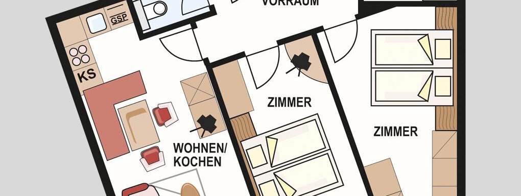 Wohnbeispiel - Ferienwohnung de Luxe Alpenresidenz am Mühlbach - Obergurgl 