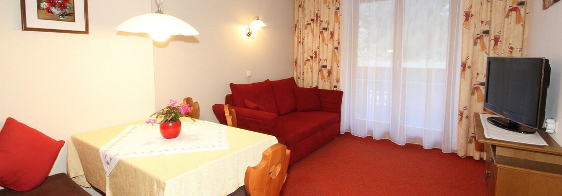 Wohnzimmer - Ferienwohnung Poschacherhof - Obergurgl 