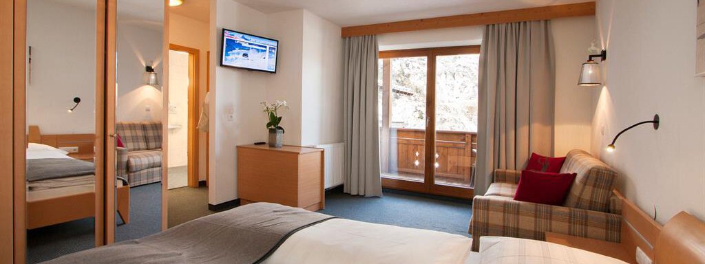 Beispiel Erstes Schlafzimmer - Apartmenthaus Gurglhof - Obergurgl 