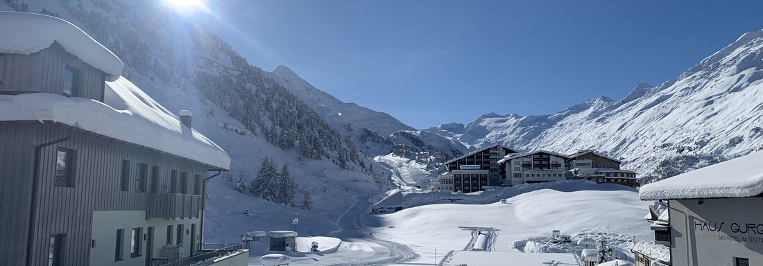 Blick vom Südbalkon - Haus Verwall Appartements - Obergurgl 